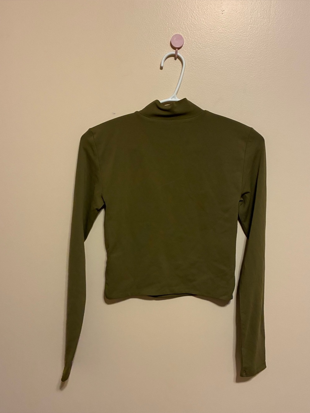 Aritzia Babaton Contour Mock Neck Long Sleeve in Fen Green Size Small - Picture 5 of 5